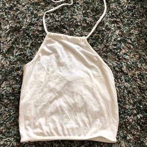 White Brandy Melville Halter Top